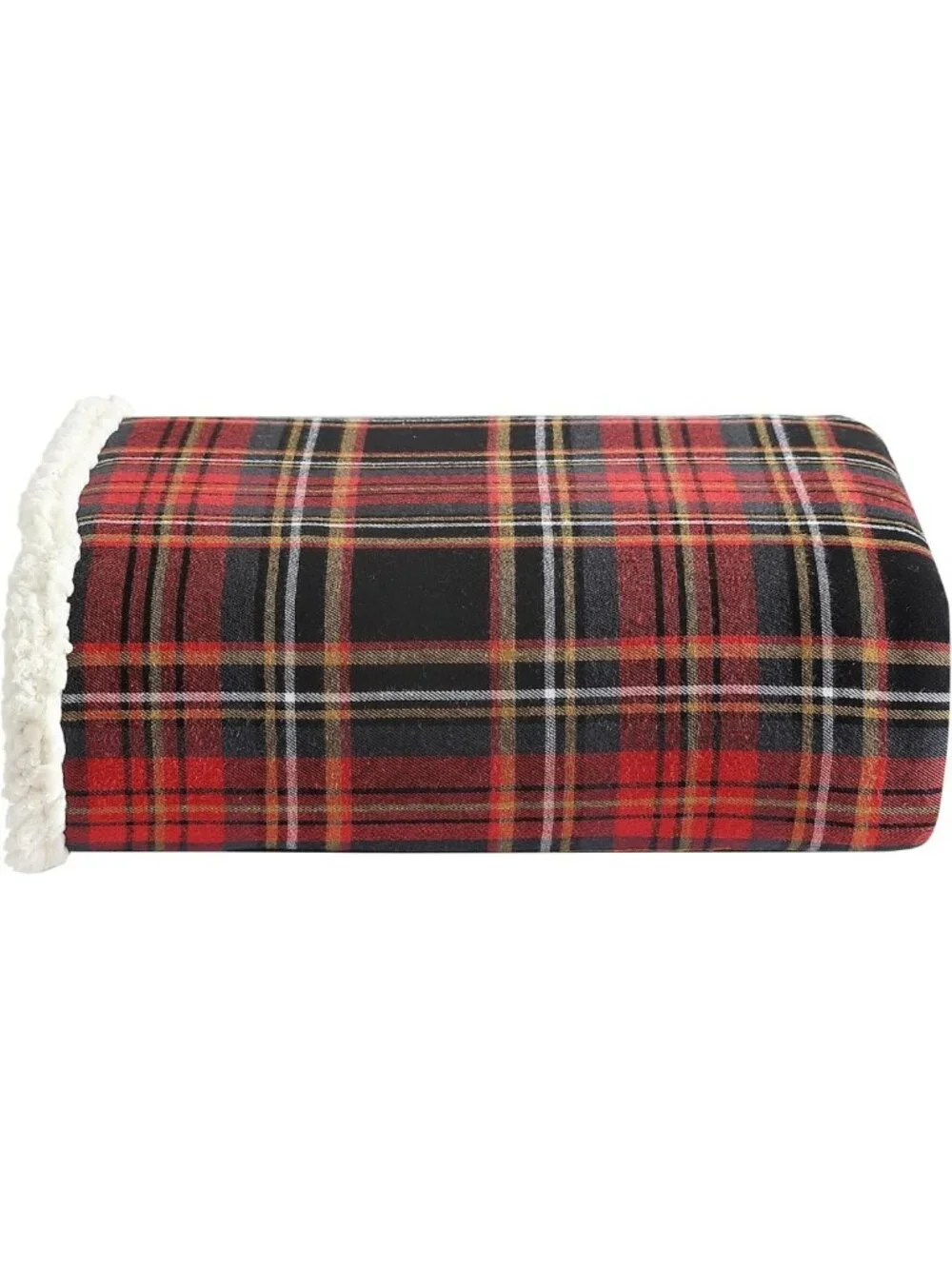 Super Soft Reversible Sherpa & Fleece Throw Blanket for Couch - Cozy Bedding